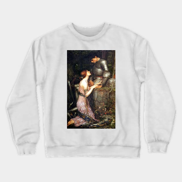 Lamia and the Soldier - John William Waterhouse Crewneck Sweatshirt by forgottenbeauty